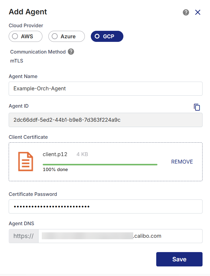 Adding Orchestrator Agent for GKE Cluster by Using mTLS