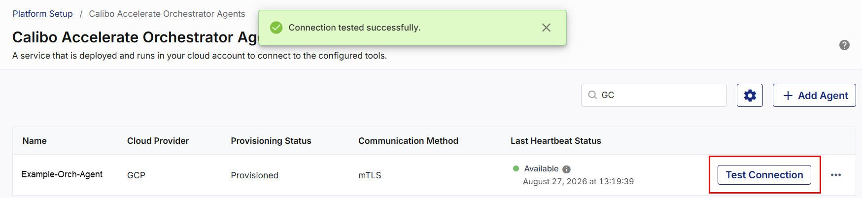 Connected to Orchestrator Agent successfully