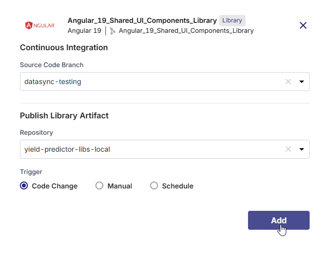 CI configuration for Gradle-based library technology