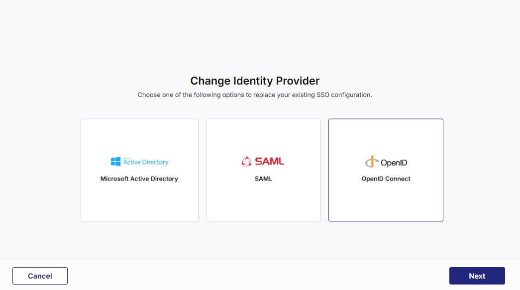 Switching to an OIDC-based IdP
