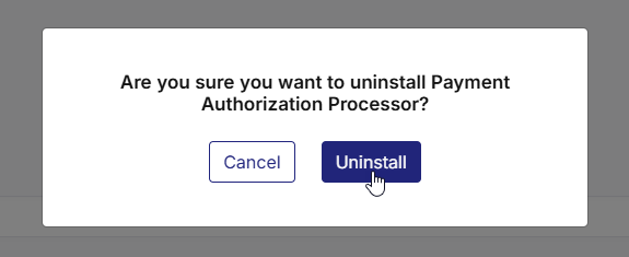 Confirm unistalling Lambda function