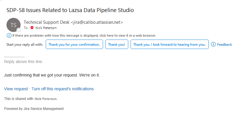 Email notification after JSM ticket is created