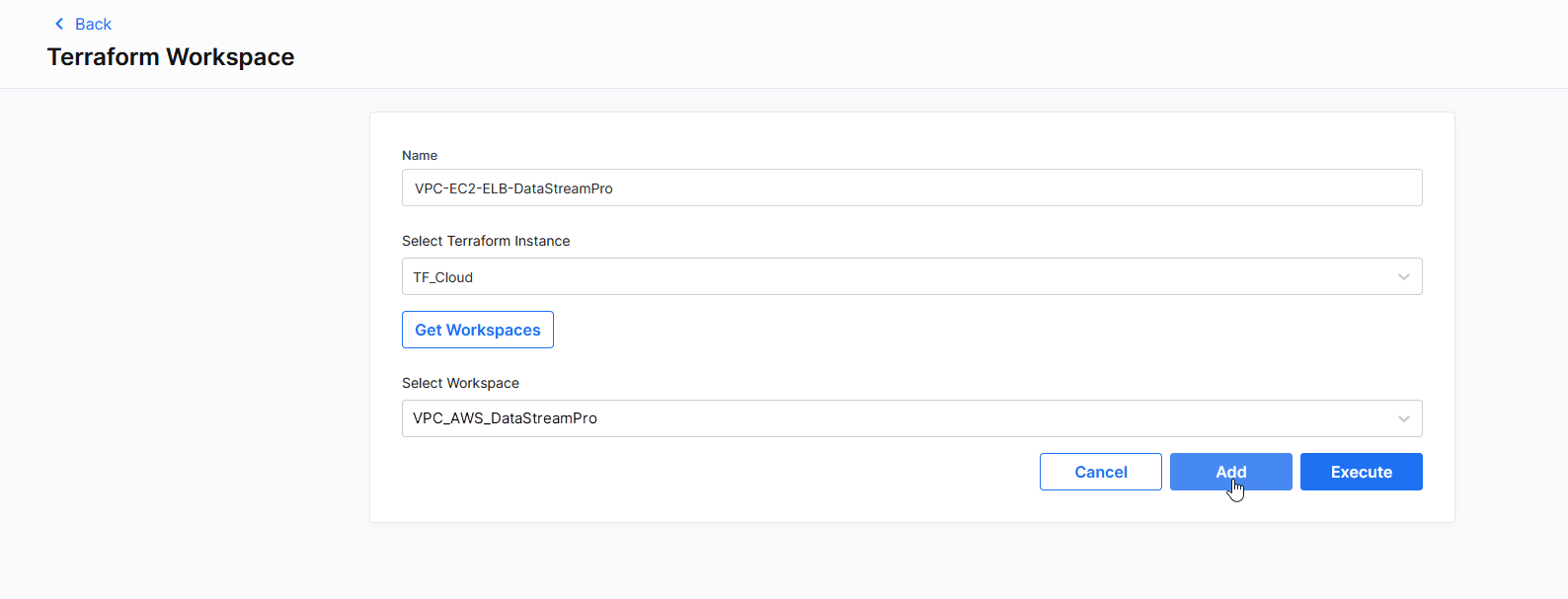 Add Terraform run execution